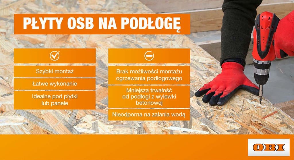 Płyty OSB na podłogę są szybkie i łatwe w montażu, ale nieodporne na zalanie