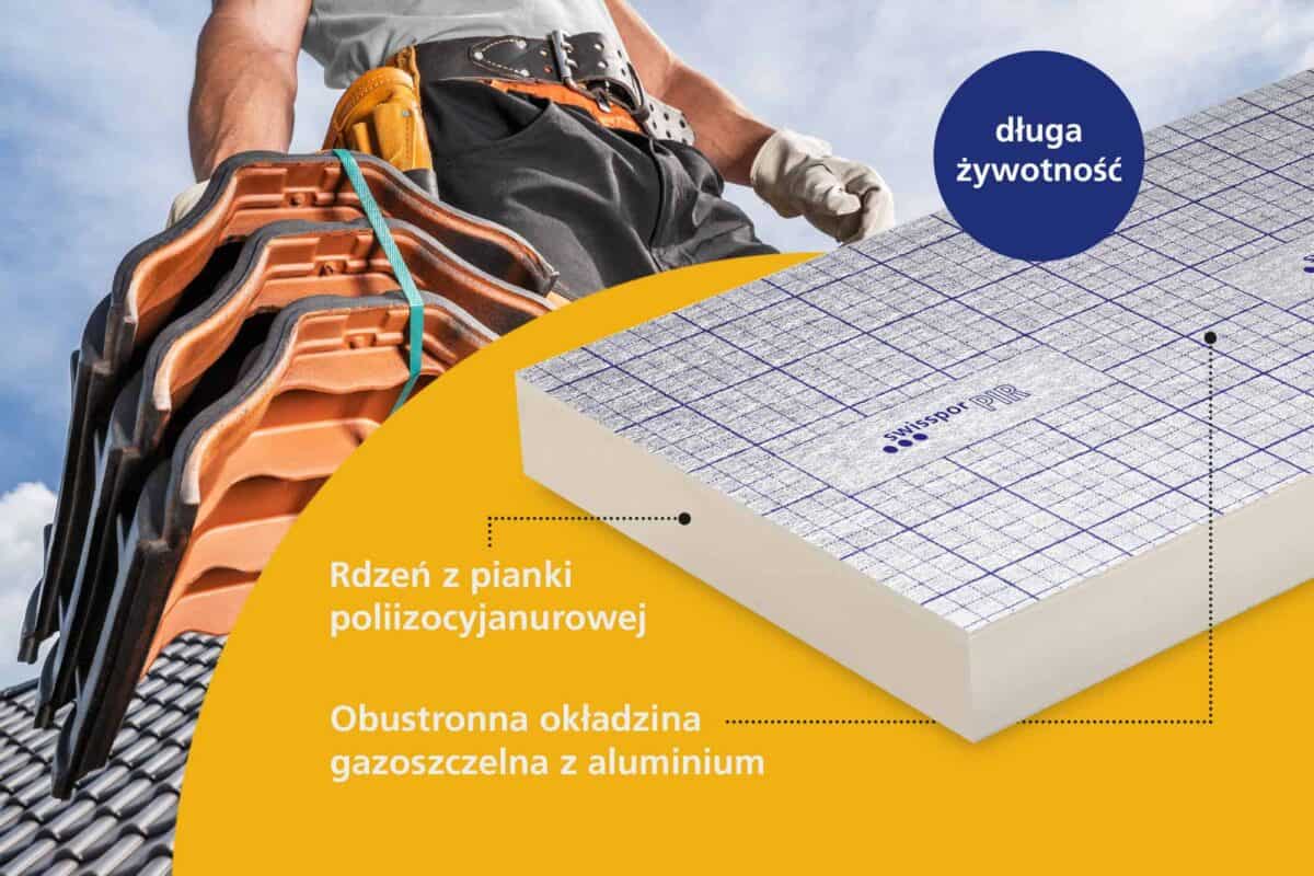 CREATON - Płyty swissporPIR Alu jako efektywna izolacja dachu skośnego z dachówek CREATON | BLOG BUDOWLANY