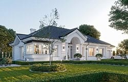 Patio w domu: zalety i wady, budowa, wyposażenie i akcesoria | BLOG BUDOWLANY Projekt domu Willa Parkowa 8A