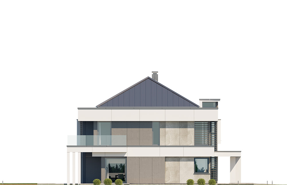 Projekt domu Willa floryda 7 - elewacja