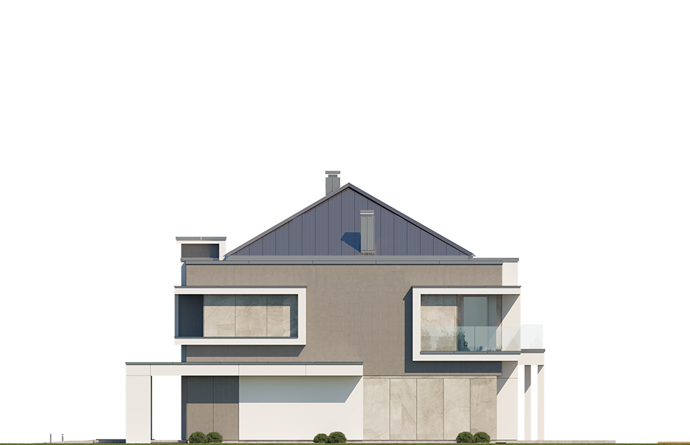 Projekt domu Willa floryda 7 - elewacja
