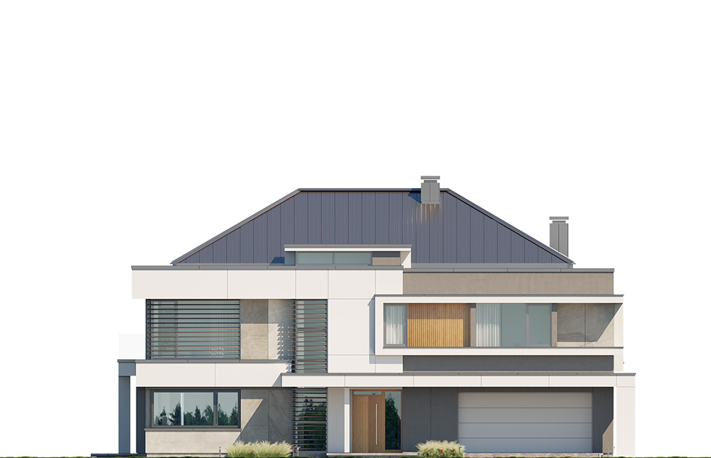 Projekt domu Willa floryda 7 - elewacja