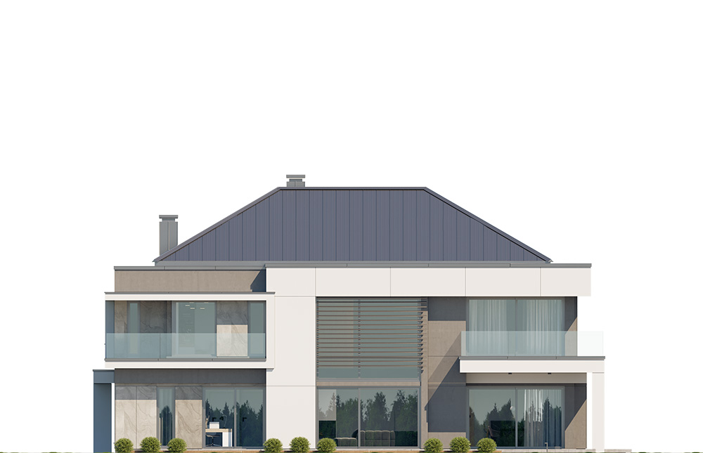 Projekt domu Willa floryda 7 - elewacja