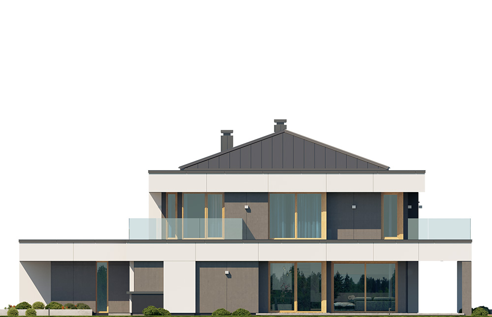 Projekt domu Willa floryda 8 - elewacja