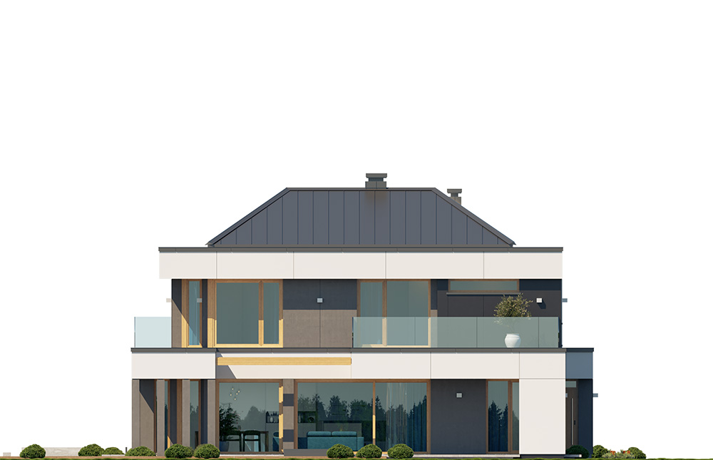 Projekt domu Willa floryda 8 - elewacja